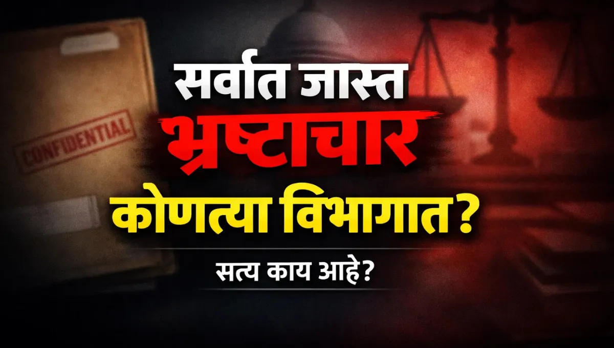 Corruption in Administrative Departments: सर्वात जास्त भ्रष्टाचार कोणत्या प्रशाकीय विभागात चालतो?
